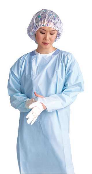 Gown, Blue, 49-1/2inLx62inW, PK100