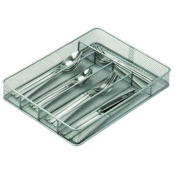 Cutlery Tray, 5 Compartments, Silver