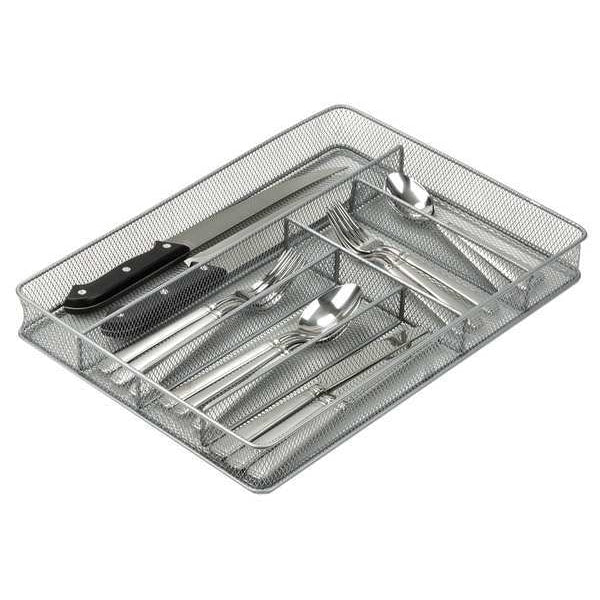 Cutlery Tray, 6 Compartments, Silver