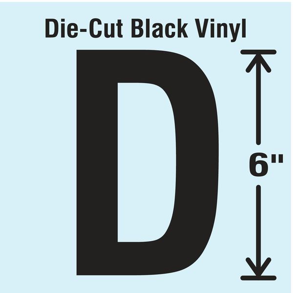 Die Cut Letter Label, D