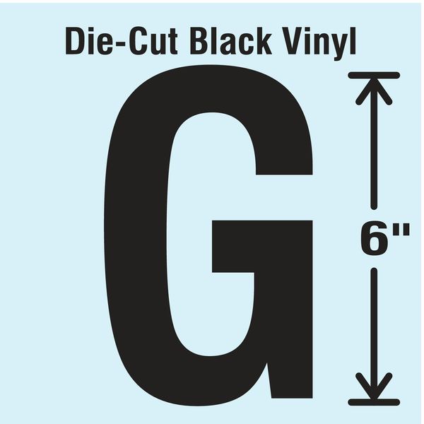 Die Cut Letter Label, G