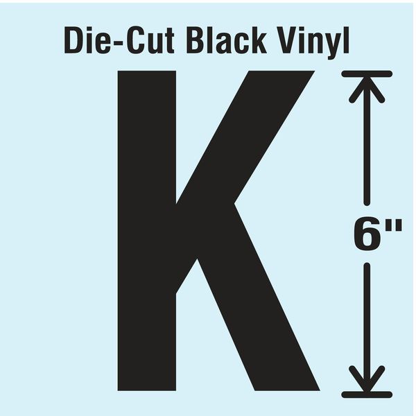 Die Cut Letter Label, K