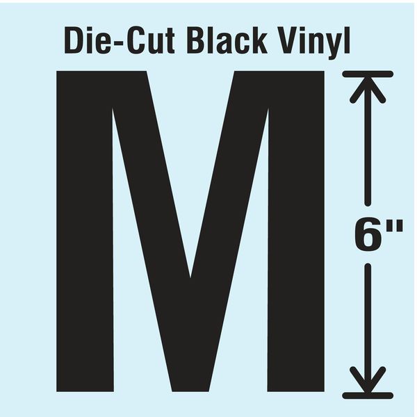Die Cut Letter Label, M