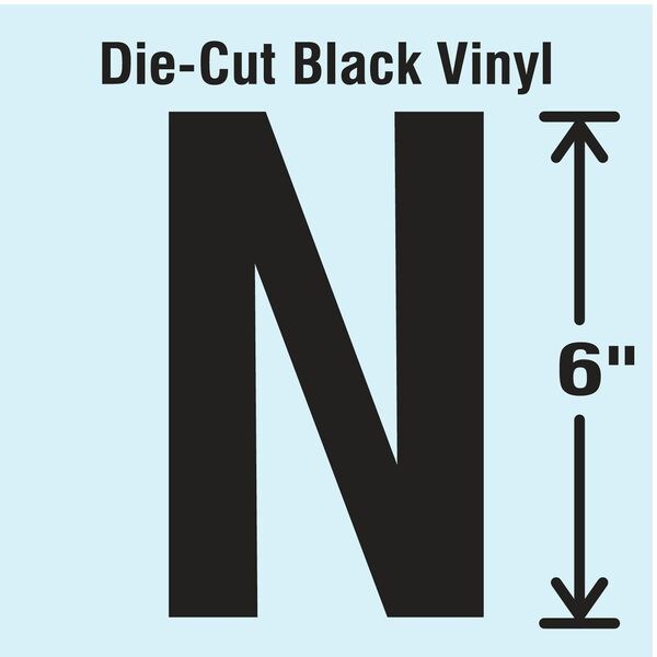 Die Cut Letter Label, N