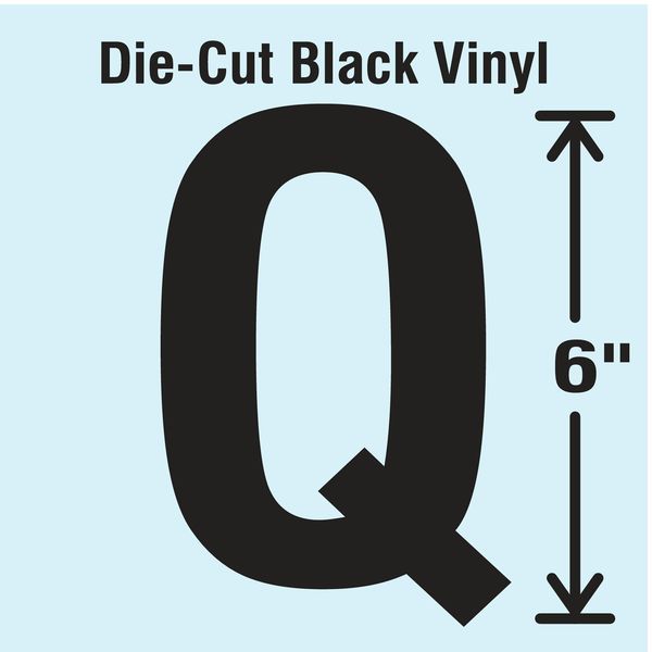 Die Cut Letter Label, Q