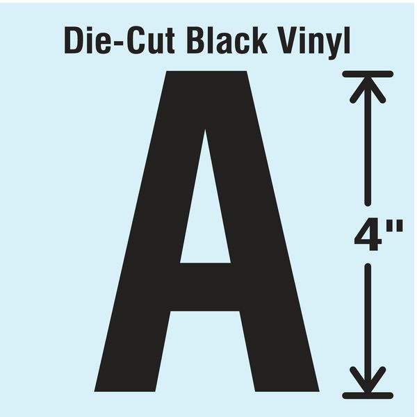 Die Cut Letter Label, A, 10 Cards, PK10