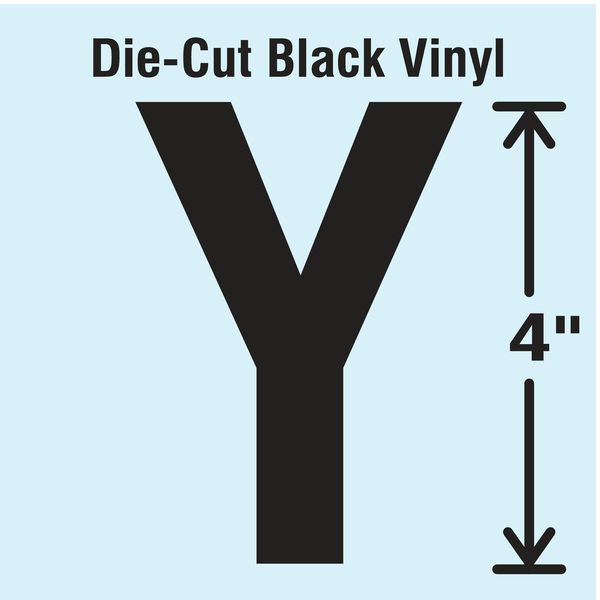 Die Cut Letter Label, Y, 10 Cards, PK10