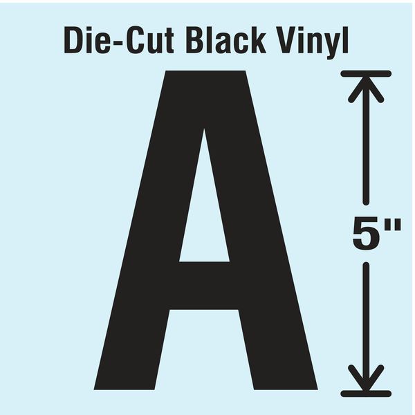 Die Cut Letter Label, A, 10 Cards, PK10
