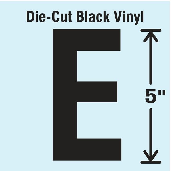 Die Cut Letter Label, E, 10 Cards, PK10