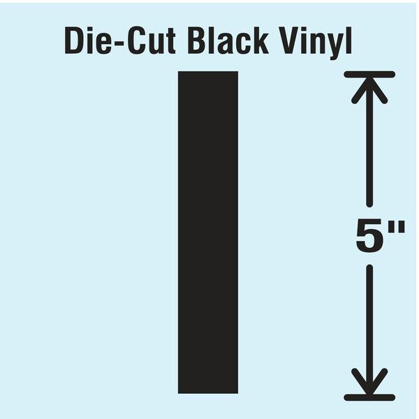 Die Cut Letter Label, I, 10 Cards, PK10
