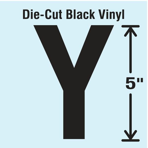 Die Cut Letter Label, Y, 10 Cards, PK10
