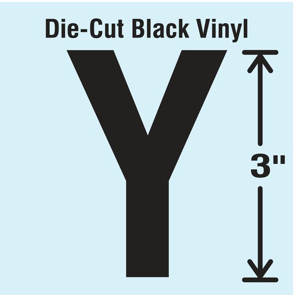 Die Cut Letter Label, Y, 10 Cards, PK10