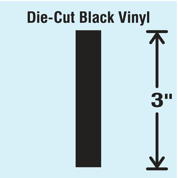 Die Cut Letter Label, I, 10 Cards, PK10