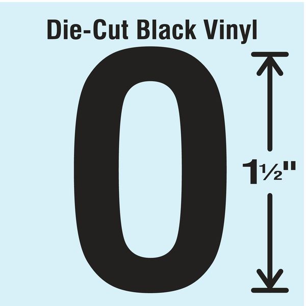 Die Cut Letter Label, O, 10 Cards, PK10