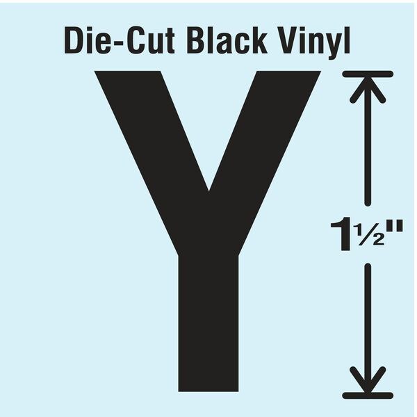 Die Cut Letter Label, Y, 10 Cards, PK10