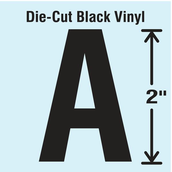 Die Cut Letter Label, A, 10 Cards, PK10