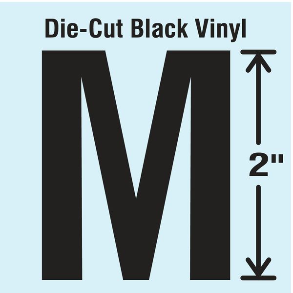 Die Cut Letter Label, M, 10 Cards, PK10