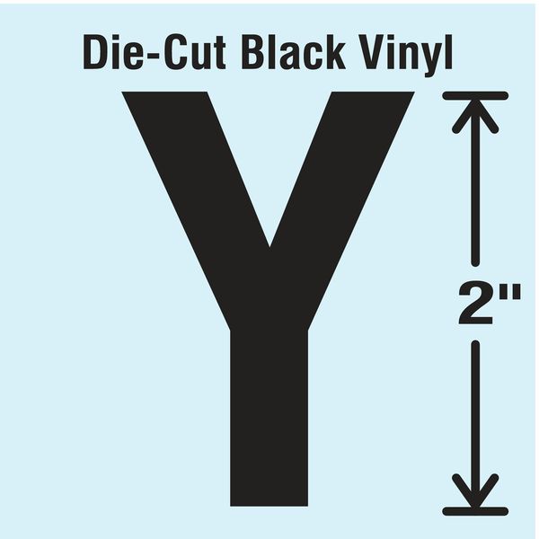 Die Cut Letter Label, Y, 10 Cards, PK10