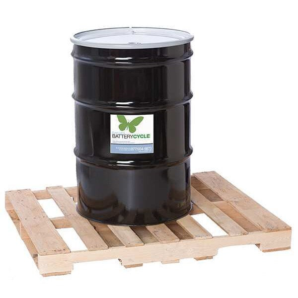 Battery Recycling Drum, 55 gal, 600 lb