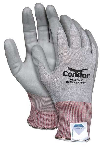 Cut Resistant Coated Gloves, 2 Cut Level, Polyurethane, 2XL, 1 PR