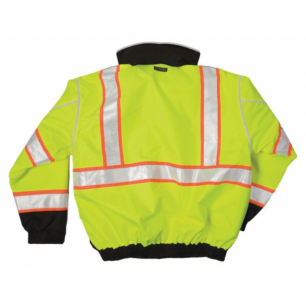 3XL Hi -Vis Bomber Jacket, Lime