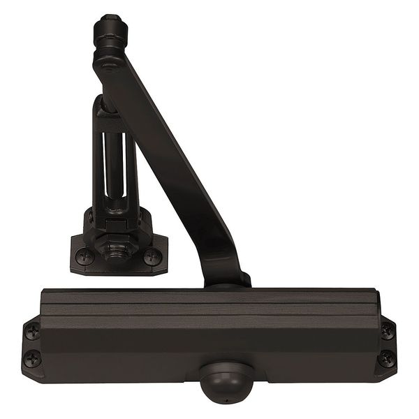 Manual Hydraulic Yale 51 Door Closer Heavy Duty Interior and Exterior, Dark Bronze
