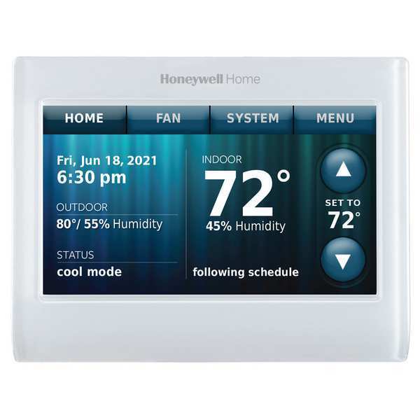 Wireless Thermostat, 7 Programs, 3 Heat Pump or 2 Conventional H 2 C, Hardwired