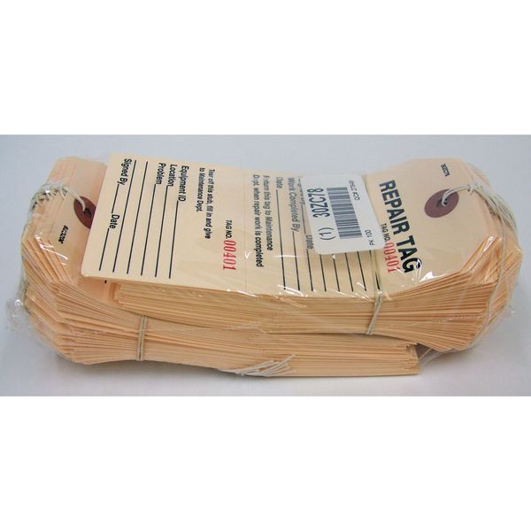 Repair Tag, 2-7/8 in W x 5-3/4 in H, PK100