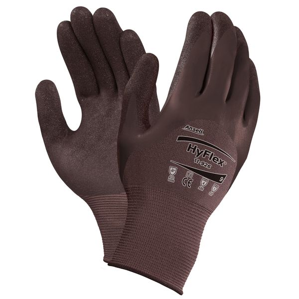 Nitrile Coated Gloves, 3/4 Dip Coverage, Purple, 7, PR