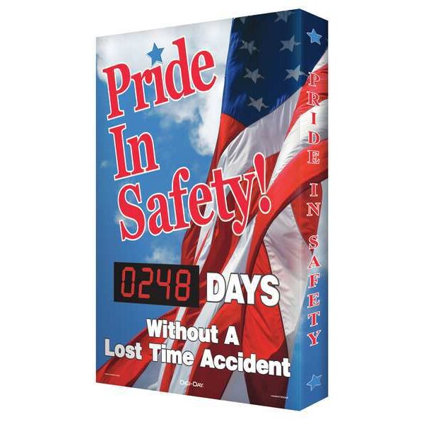 Scoreboard, Pride In Safety, 20 x 28 In.