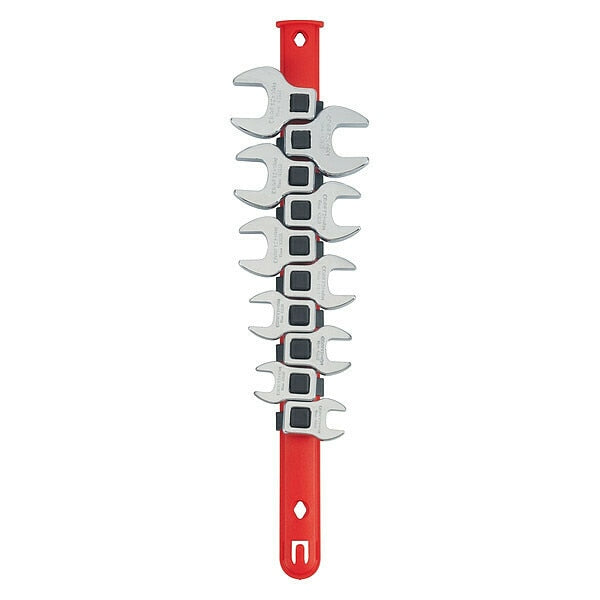 Metric Crowfoot Open-End Wrench Set, 10-