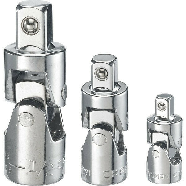 Sockets, 3-pc Universal Joint Set