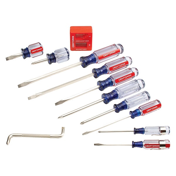 Screwdriver Set, Phillips, Slotted, 12 pcs.
