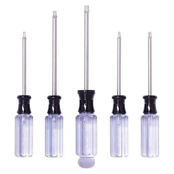 Screwdriver Set, Torx Tip, 5 pcs.