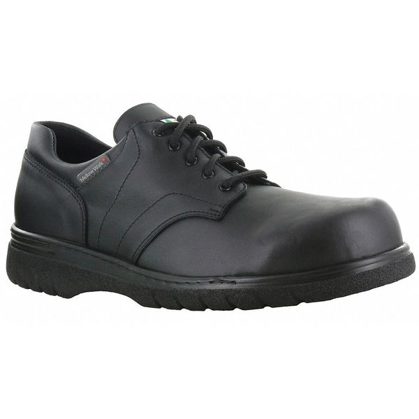 Safety Shoe, Men Dress, Blk, 8Sz, 4E Wide, PR