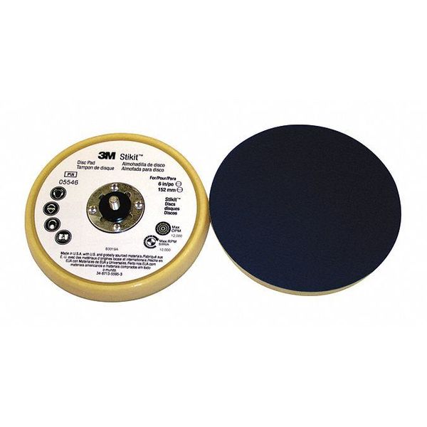 Low Profile Finishing Dsc Pad, 6inx11/16in 5/16-24 Ext, 10/pk