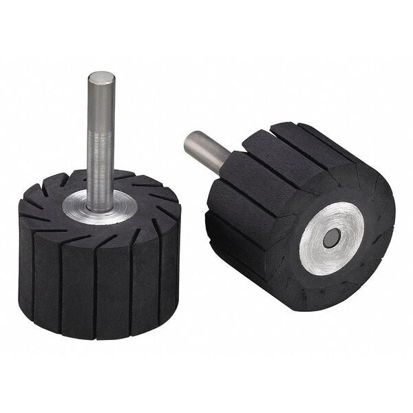 Rubber Slotted Expander Whl, 1-1/2inx1in 1/4 Shank, 1/pk