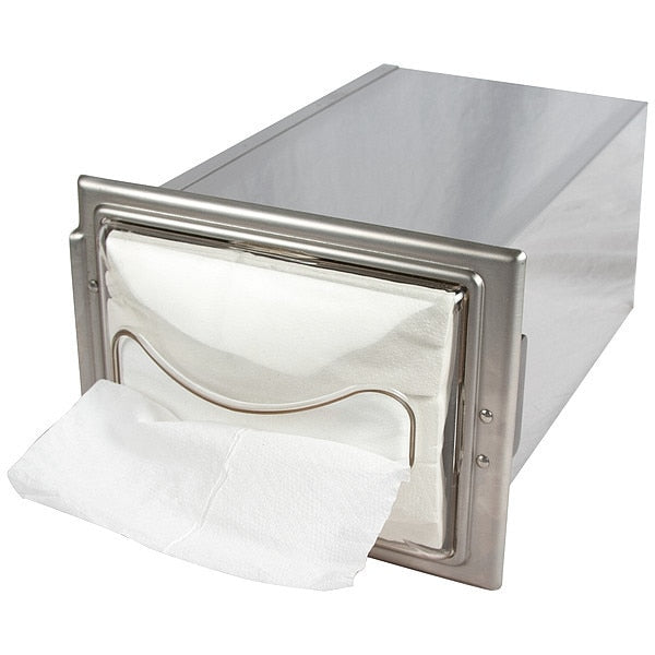 Napkin Dispenser, 5 1/2 in D, Clear