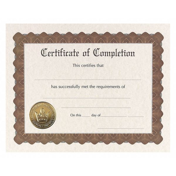 Completion Stock Certificate, PK6
