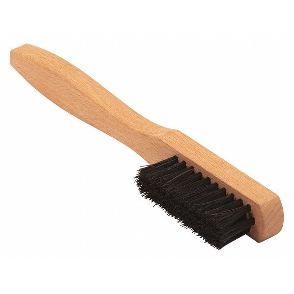 Brush, Scratch, Wood Handl, Horse Hair 3x10, 4-1/2 in L Handle, 1-1/2 in L Brush, Hardwood