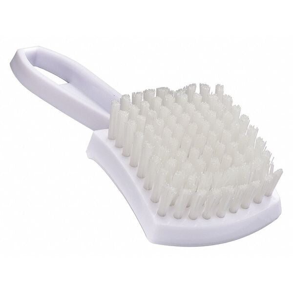 Brush, Large, Plastic Handle, .016 Nylon, 5-7/8 in L Handle, 3 in L Brush, Natural, Plastic