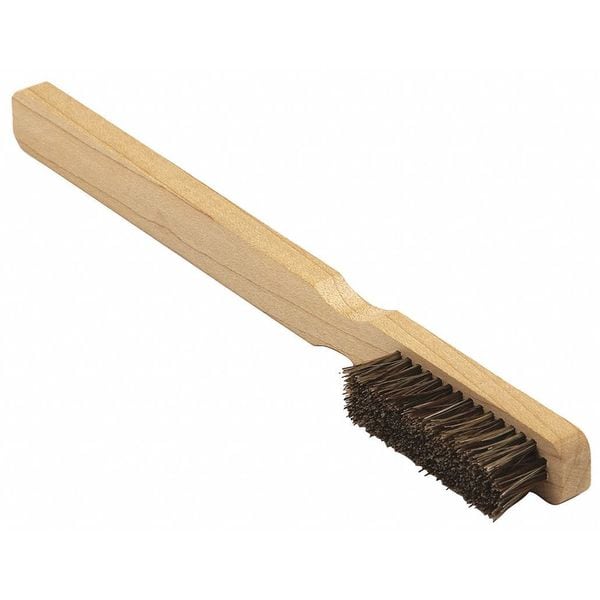 Brush, Scratch, Wood Handl, Horse Hair 4x15, 5-1/4 in L Handle, 1-3/4 in L Brush, Hardwood