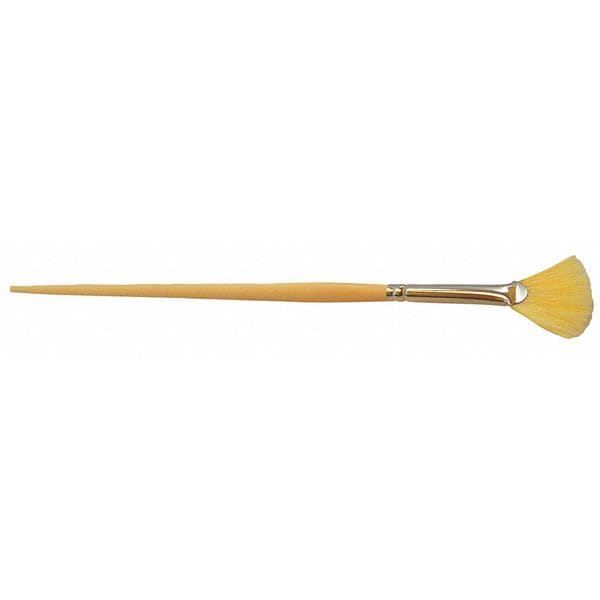 #4 Fan Marking Paint Brush, White China Bristle, 1