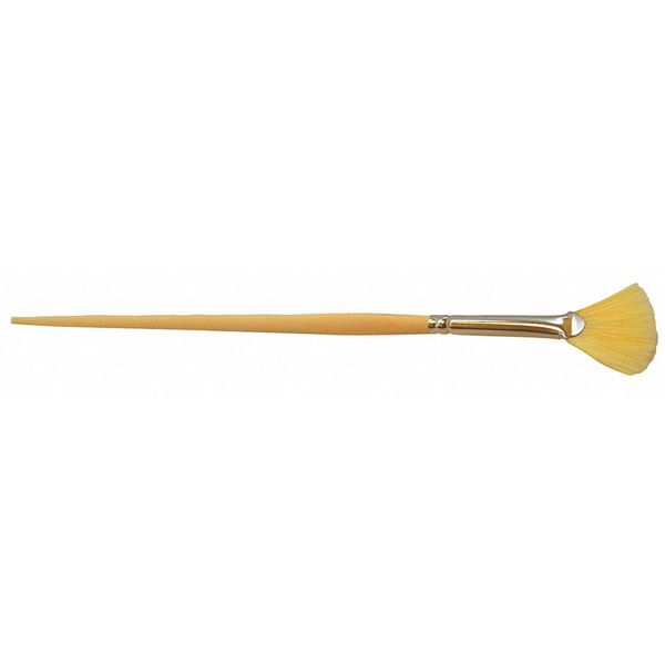 #6 Fan Marking Paint Brush, White China Bristle, 1