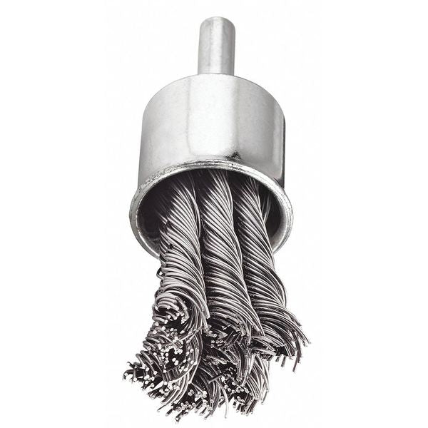 Knot End Brush, Crbon Steel, .014mm, 1-1/8