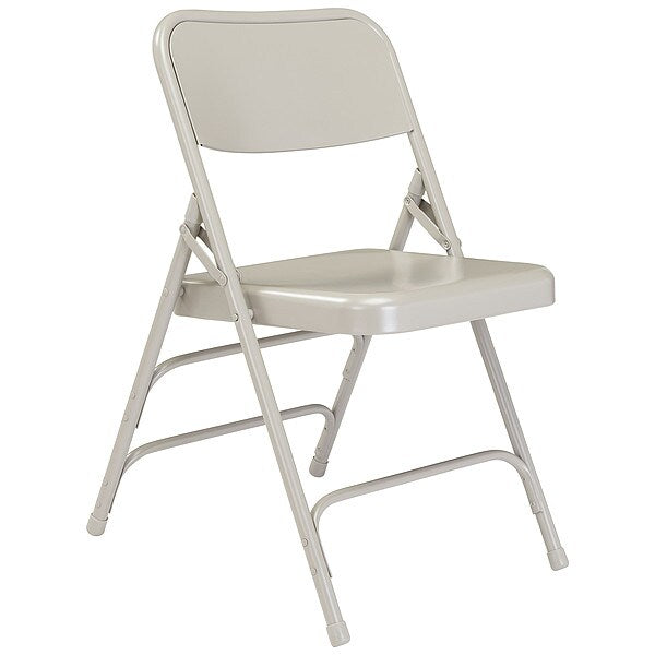 Folding Chair, Gray, 18-3/4 In., PK4