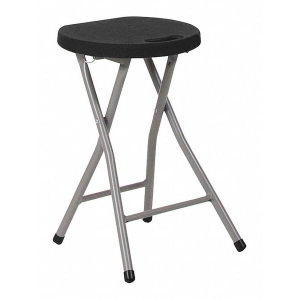 Foldable Stool, Black, Plastc