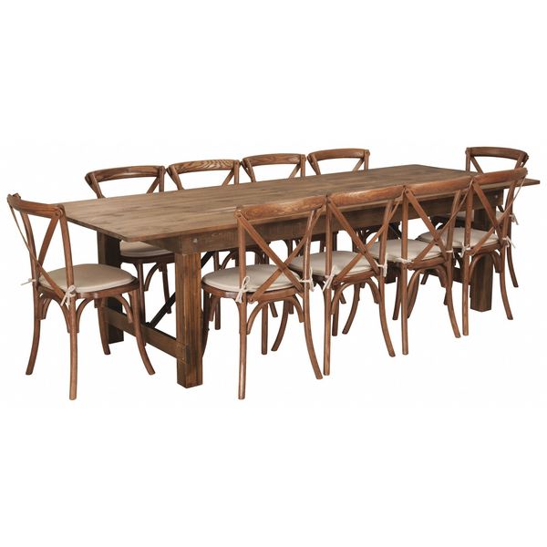 Rectangle Antique Farm Table, 40