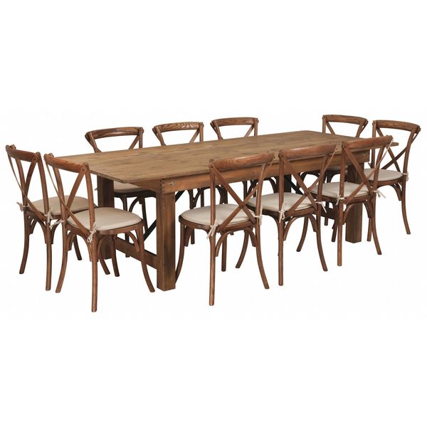 Rectangle Antique Farm Table, 40