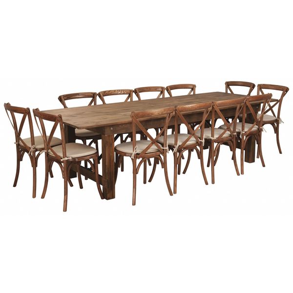 Rectangle Antique Farm Table, 40